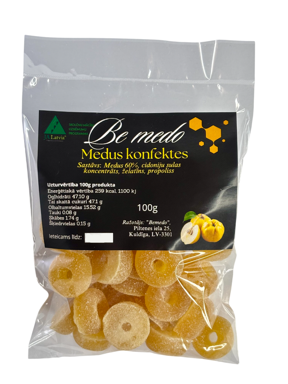 Medus konfektes (cidoniju)