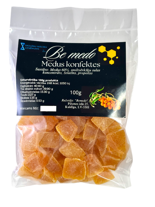 Medus konfektes (smiltsērkšķu)