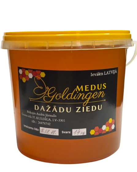 Dažādu ziedu medus (1,4 kg)